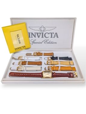 Invicta Lupah Lady Watch Special Edition Gift Set Tritnite Night Glow & Bands